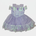 Iridescent purple dress on a white background