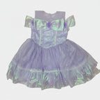Iridescent purple dress on a white background