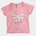 Girl Bow Sticker Shirt