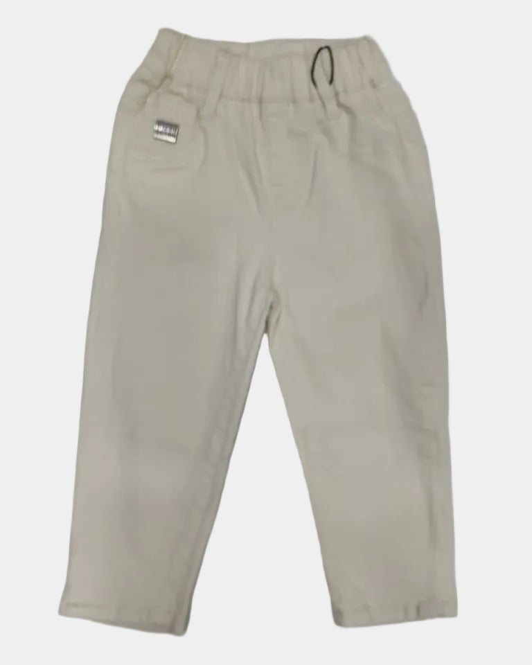 Beige pants on a white background