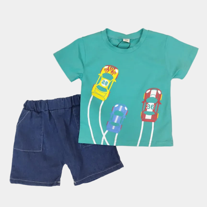 Boys Car Design Suit