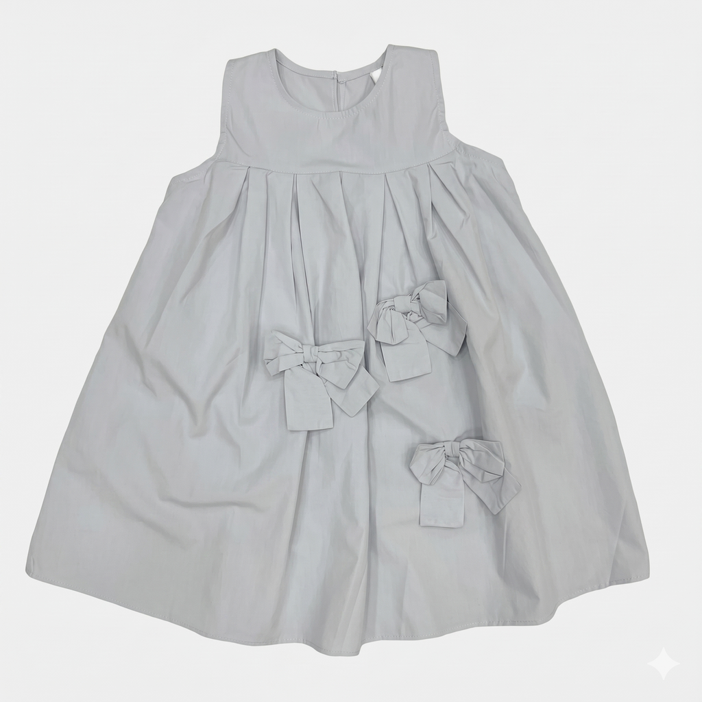 Bow Details Girls Frock