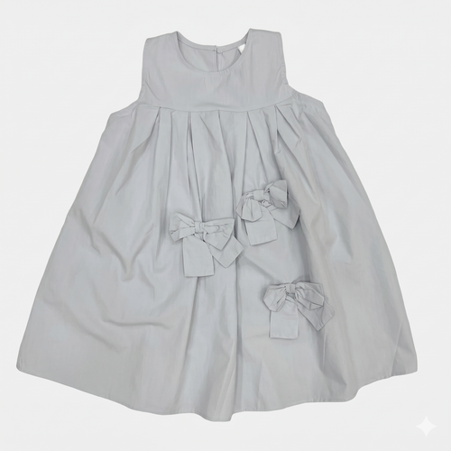 Bow Details Girls Frock