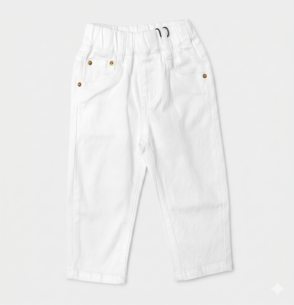 Girls Gold button Jeans